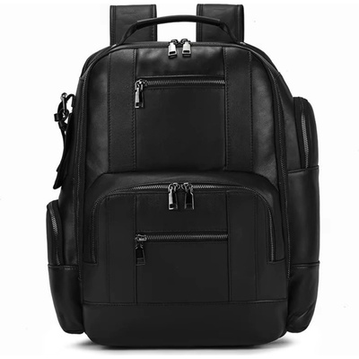 DELIS Раница за мъже, Eiran GT3332, естествена кожа, черна (GT3332)