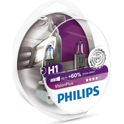 Philips Vision Plus 12258VPS2 H1 P14,5s 55W 12V
