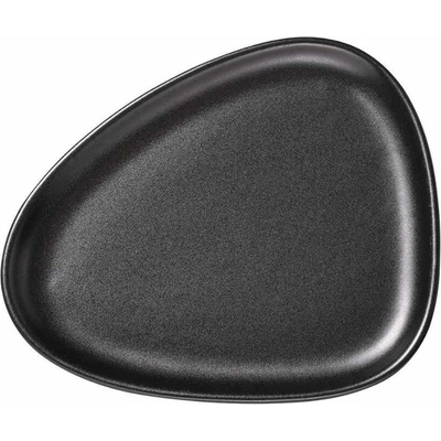 LIND DNA Tanier raňajkový CURVE 22 cm, čierna, kamenina