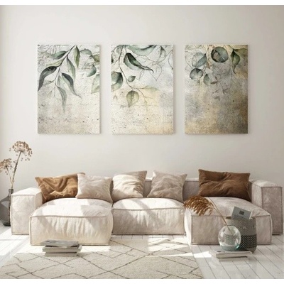 Divio Třídílný obraz na plátně, vzor 20371 Velikost: 60x120 cm