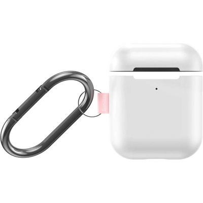Baseus Защитен калъф Baseus Lets Go Silica Gel Case за Apple Airpods / Apple Airpods 2, бял (WIAPPOD-C24)