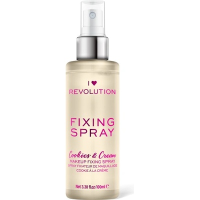 I Heart Revolution Fixing Spray fixačný sprej na make-up s vôňou Cookies & Cream 100 ml