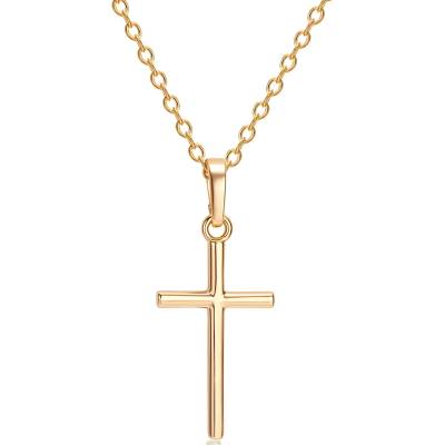 HARAHU Колие US-34221 Cross - Златен KP34221