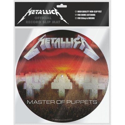 CurePink Podložka na talíř gramofonu Metallica: Master Of Puppets průměr 30.5cm GP85849 – Zboží Živě