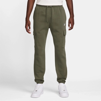 Nike Панталони Nike Sportswear Club Fleece Men's Cargo Pants - Olive/White