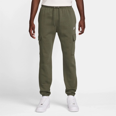 Nike Панталони Nike Sportswear Club Fleece Men's Cargo Pants - Olive/White