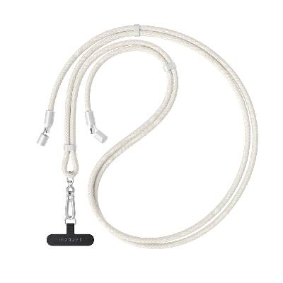 Универсална връзка за носене през врата за смартфони с вграден USB-C към USB-C кабел - Satechi OntheGo Crossbody Phone Lanyard USB-C Cable 60W (бежов) (ST-LOTGLW)