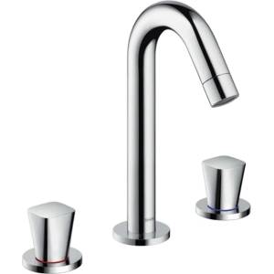 Hansgrohe Logis - Смесител за умивалник със сифон, монтаж с 3 отвора, хром 71133000 (71133000)