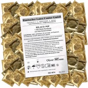 Rilaco Bulk-Pack: Pop (Nature), 1000 lubricated condoms