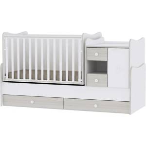 Lorelli Трансформиращо се легло Lorelli - Mini Max, 190 x 72 cm, Светъл дъб (10150500036А)