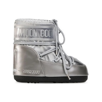 Moon Boot - Icon Low Glance silver strieborné