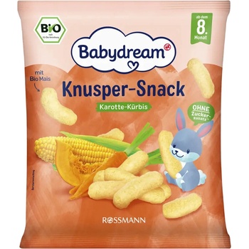 Babydream BIO křupavá svačinka s mrkví a dýní 30 g