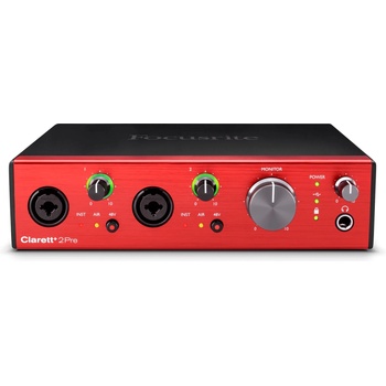 Focusrite Аудио интерфейс Focusrite - Clarett+ 2Pre, червен/черен (396699)