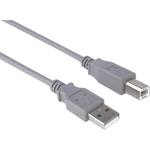 PremiumCord usb 2.0 кабел a - b, М/М, 1 м, сив (ku2ab1)