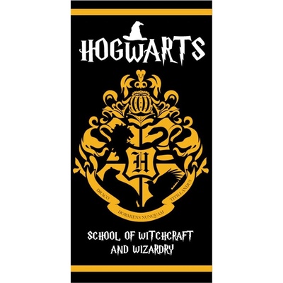 EplusM plážová osuška Harry Potter / Hogwarts School of Witchcraft and Wizardry 70 x 140 cm