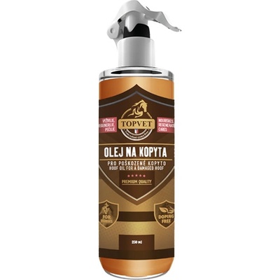Topvet olej na kopyta pro poškozené kopyto 500 ml