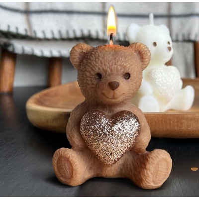 Bartek Candles Medvídek Shiny Heart 63 g