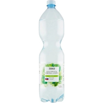 Tesco Nápoj s príchuťou limetka a mäta jemne perlivý 1,5 l