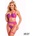 Adalet Stella Bra, Thong, Garter Belt & garters Set Purple & Pink L/XL