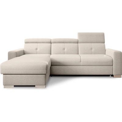 Eltap Бежов разтегателен ъглов диван с място за съхранение (ляв ъгъл) Fresia - ELTAP (CO-FR-LT-22IN)