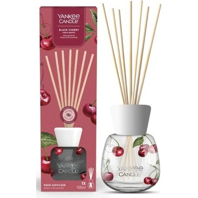 Yankee Candle Signature Black Cherry Reed Difúzer Vonné tyčinky 100 ml