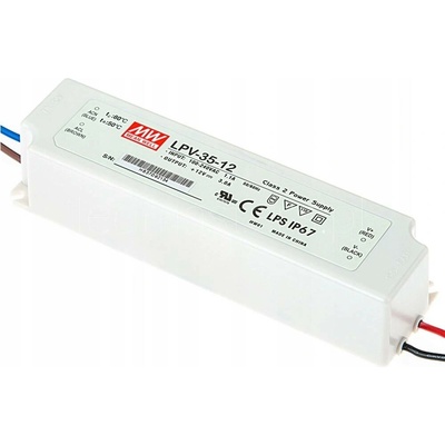 Napájecí zdroj MeanWell LPV-35-12 12V DC 3A 35W IP67