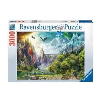 Ravensburger Пъзел Ravensburger 3000 части- Господстване на драконите, 7016462