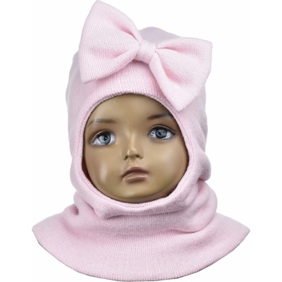 Detská kukla s mašličkou svetlo ružová