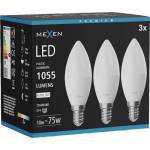 Mexen Nova 3x LED крушка E14, C37, 10W, неутрална - 4000K, 1055 lm - L102-E14-1040-01x03 (L102-E14-1040-01x03)