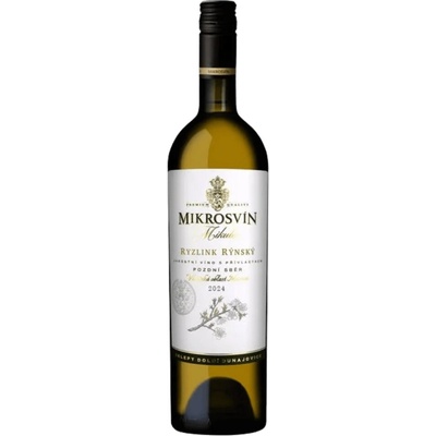 Mikrosvín Mikulov Ryzlink Rýnský Pozdní sběr 2024 13% 0,75 l (holá láhev)