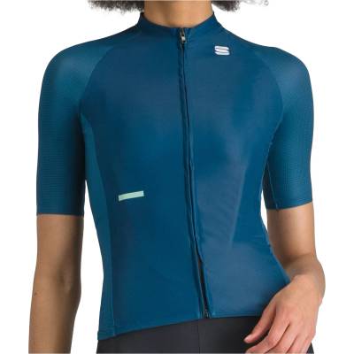 Sportful Дамска фланелка с къс ръкав за колоездене Sportful Women's Supernova Jersey Cycling jersey - Teal Blu - размер XL (156-2558-0215)