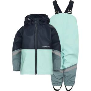 Didriksons Детска грейка Didriksons Kid's Waterman Set 12 Rain set - Ocean Mint - размер 140 (702-4951-0517)
