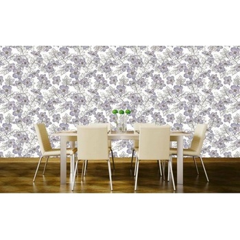 DIMEX ART s. r. o Луксозна флизелинова тапета лилаво-бели цветя