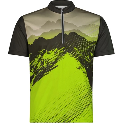 CMP Мъжка фланелка с къс ръкав за колоездене Cmp T-Shirt Freebike with Backpocket Cycling jersey - Pine / Mela / Sage - размер 46 (EU) (056-3988-0311)