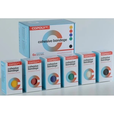 CoPoly ovínadlo elast. 10 cm x 4, 5 m MIX POTISK 6 ks