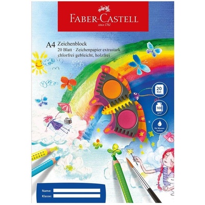 Faber-Castell Блок за рисуване, офсетова хартия, А4, 100 g/m (1575120031)