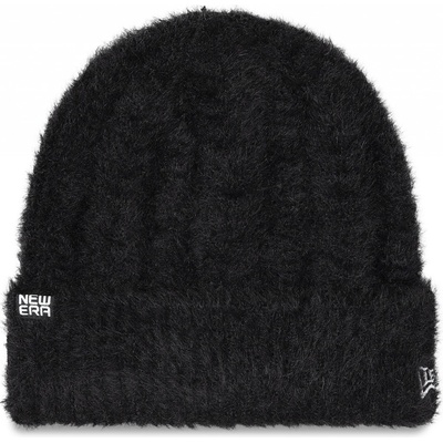 New Era Fluffy Branded Black White