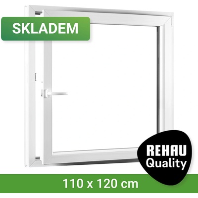 SKLADOVÁ-OKNA.cz REHAU Smartline+, otvíravo-sklopné pravé 1100 x 1200