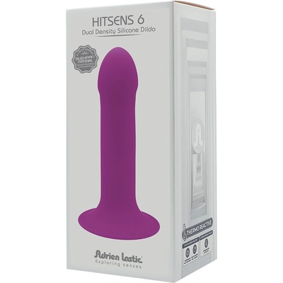 Hitsens 6 variabilné žaluďové dildo s prísavkou fialové