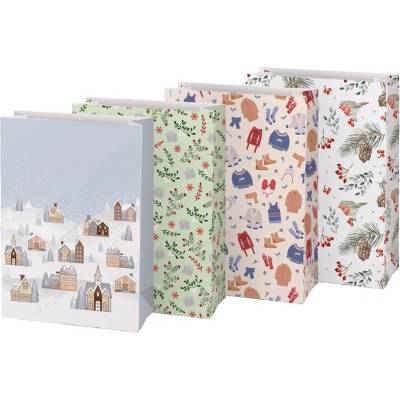 MFP 5251419 Sáček papírový vánoční KRAFT 26x36x12cm mix