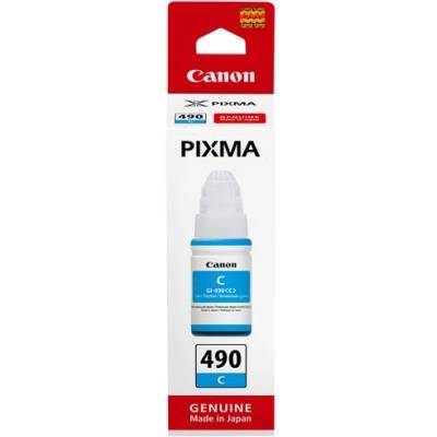 Canon Мастило GI-490, Cyan, 7000 страници/5% (GI-490C)
