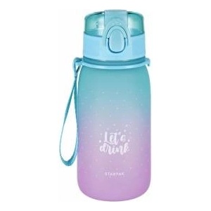 Starpak Water bottle 400ml ombre violet-blue