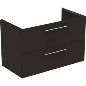 Ideal Standard i. Life B - Шкаф за мивка 100x63x51 см, 2 чекмеджета, матово въгленово сиво T5276NV (T5276NV)