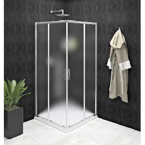 SAPHO Sigma Simply - Душ ъгъл 80x80 см, стъкло Тухла/хром GS2480GS2480 (GS2480GS2480)