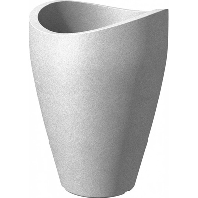 Scheurich Kvetináč Wave Globe High 30 cm výška 40 cm Stony Grey