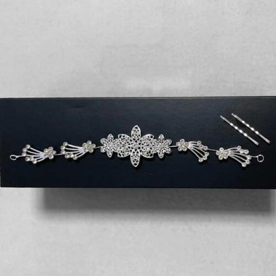 RB-nakuplevne Ohebný štrasový drát do vlasů Tiára – 28 cm