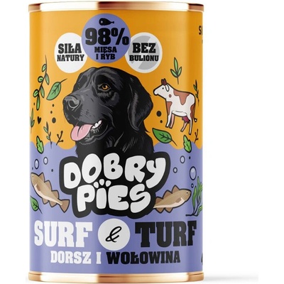 Dobry Pies s treskou a hovädzím mäsom 400 g