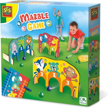 SES Creative Мраморна игра - Дървени облицовки с локомотив (2301)