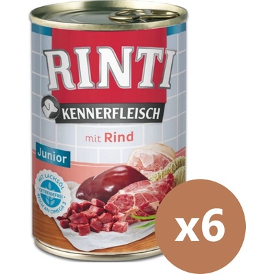 Rinti Kennerfleisch Junior hovädzie 6 x 400 g