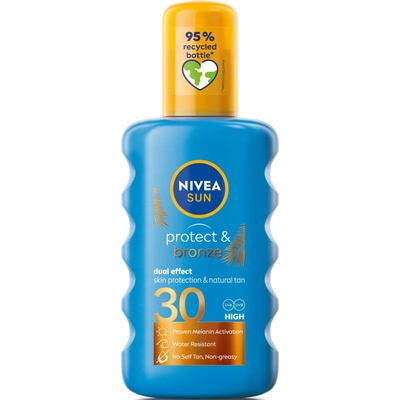 Nivea Sun Слънцезащитен спрей Protect & Bronze, SPF30, 200 ml